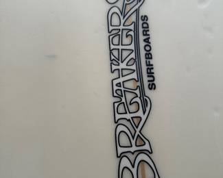 Detail on breakers surfboard