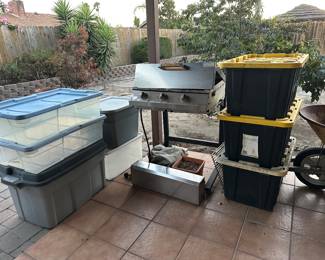 Storage bins and Space grill needs attachment for converting to propane to work