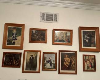 Wall pictures I wood frames