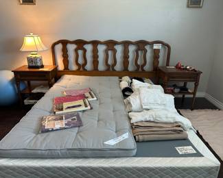 Queen, bed box, spring, and frame, king, bed,  bedding