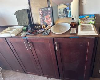 Cabinets to install,  need counter top but we have used shelves on top, great for garage install or craft room?