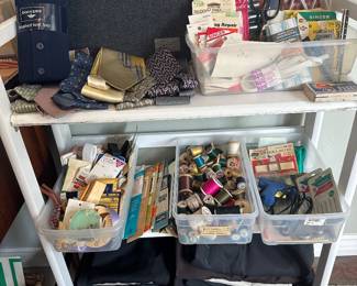 Men’s 3630 pants, some new slacks and sewing notions by the boxful