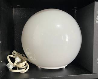 White Globe Accent Lamp