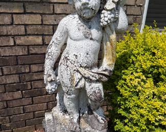 #53 - $300 - Two concrete cupid sold as a set