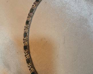 #71- $80 -Sterling green turquoise bracelet 