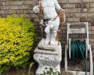#53 - $300 - Two concrete cupids sold as a set