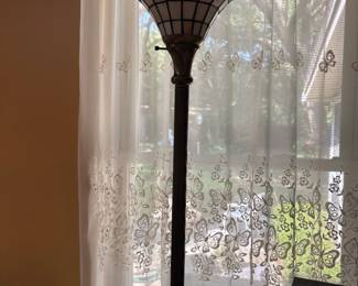 #64 - $100 - One of two Floor lamp Tiffany style
