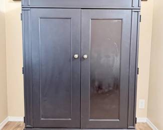 54 BlackWoodenMediaArmoire