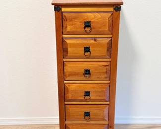 60 WoodenSixDrawerStorageCabinet