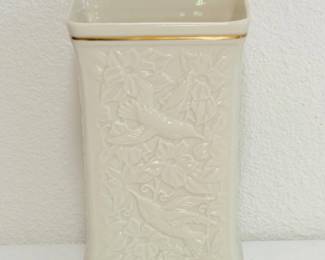 81 VintageLenoxIvoryPorcelainRectangularVase