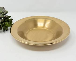 83 VintageSaxtonsSolidJewelersBronzeEnamelBakedBowl