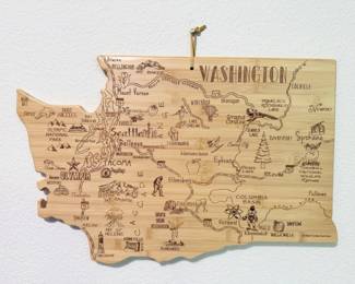41 WashingtonStateBambooLaserEngravedMap