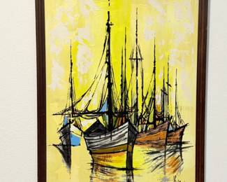 28 FramedArtNewportShipsSigned