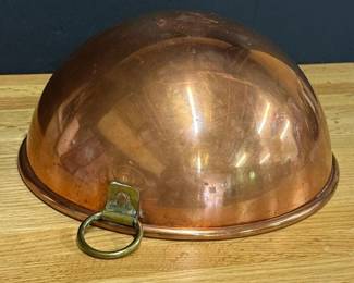 533 vintagecoppermixingbowlwithringhan