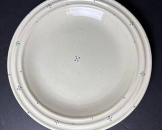 123 stonewareplatewithbluedotmotif