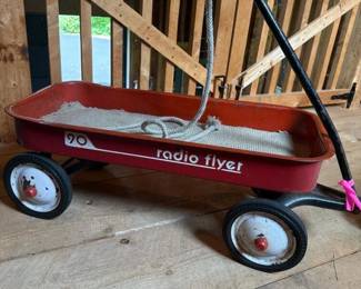 071 vintageradioflyer90redmetalpullwa