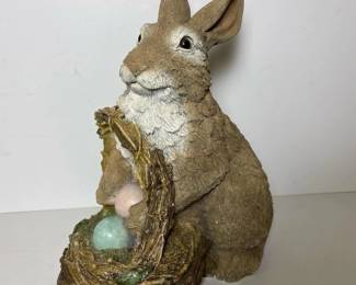 108 easterrabbitfigurinewithbasketande