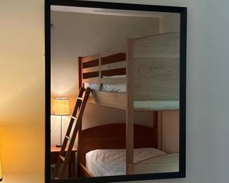 330 27x33blackmetalframedwallmirror