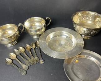 595 assortedbowlsplatesandspoonsmostly