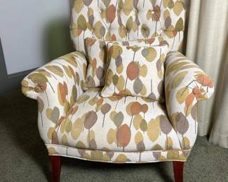 284 armchairwithleafpatterntwomatching