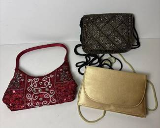 117 threebeadedsatineveningbags