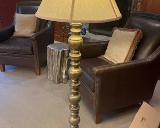 223 brassfloorlampwithengravedbaseand