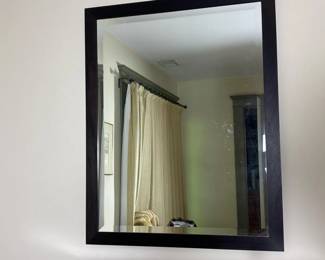 287 rectangularwallmirrorwithdarkwoodf