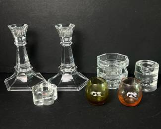 084 assortedglasscandleholdersandvotive