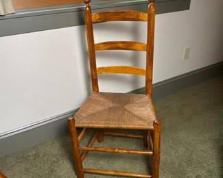 334 ladderbacksidechairwithwovenrushs