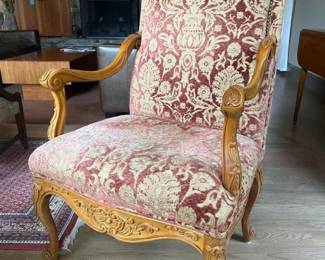 459 pairofupholsteredarmchairinlouisxv