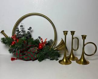 110 brassfrenchhornwalldecor3brassbug