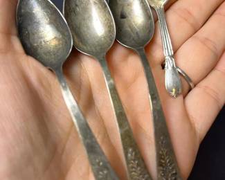 603 sterlingsilverdemitasseandsaltspoon