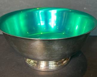 226 gorhamsilveroriginalgreenenamelbowl