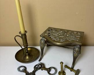 311 brassfootmantrivetchamberstickhardwa