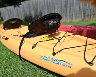 Hobie Mirage Oasis tandem (2-seater) peddle kayak (comes with 2 hand paddles, just in case) - good condition 
