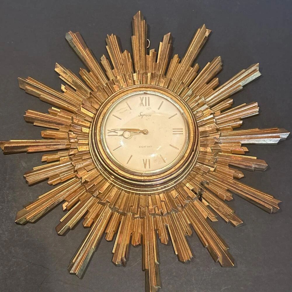 001 syrocoeightdaysunburstwallclock
