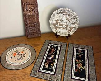110 mixedasiandecorwithtextilesplatean
