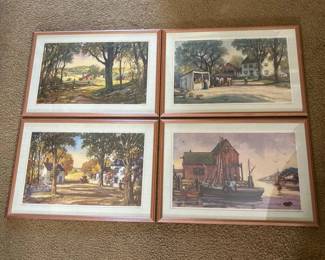 169 fourframedprintsafterhcwolcottin