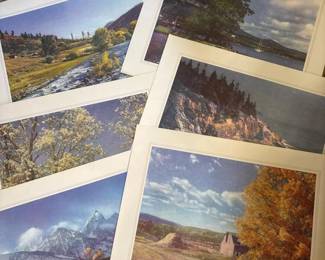 163 sixnaturessplendorsceniclithograph
