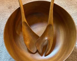 178 midcenturymodernstylewoodensaladbo
