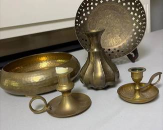 137 brassdecorativebowlpierceddishandv