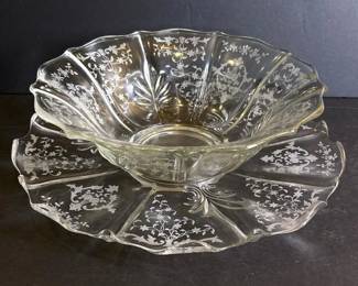 091 twopieceetchedglassservingbowland