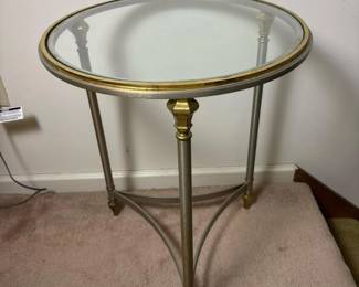 080 roundglassandmetalaccenttable