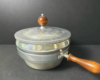 143 vintagealuminumchafingpanwithwooden