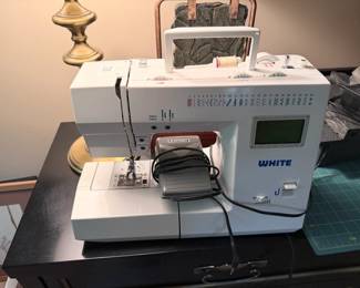 White sewing machine