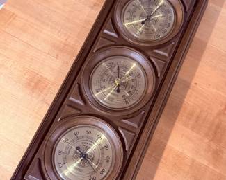 Mid-century Thermometer/Barometer