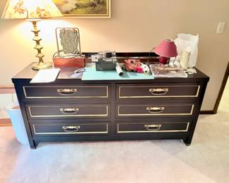 black long dresser