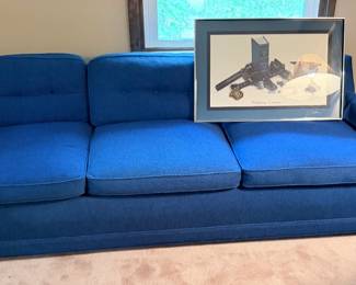 Royal Blue vintage sofa