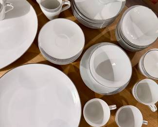 Includes several serving pieces