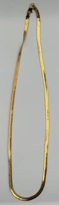 24k Herringbone Necklace